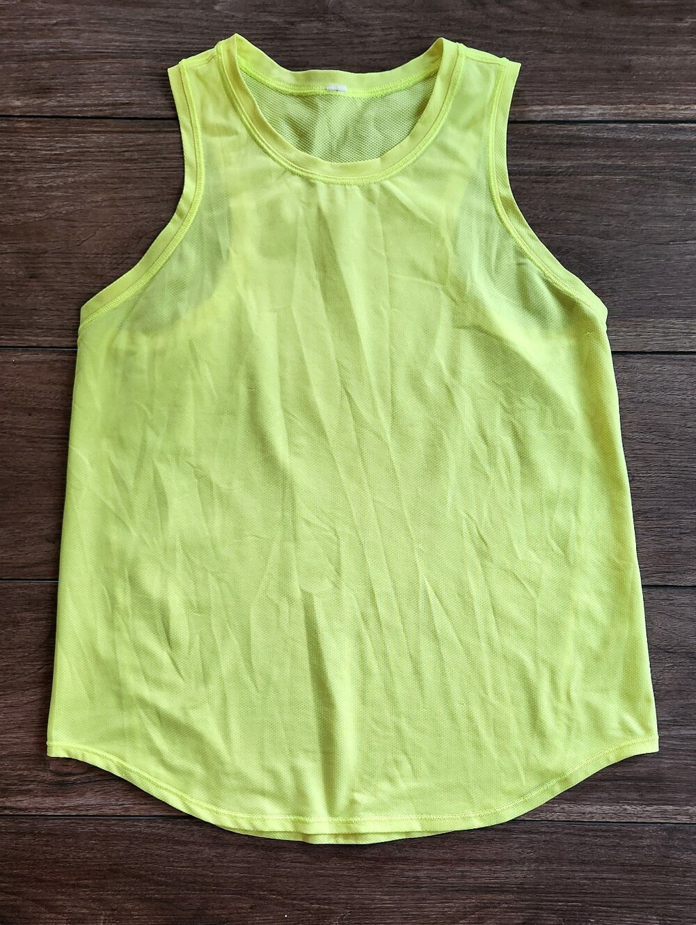 Lululemon Mesh Tank Highlighter Yellow Size Small 4/6